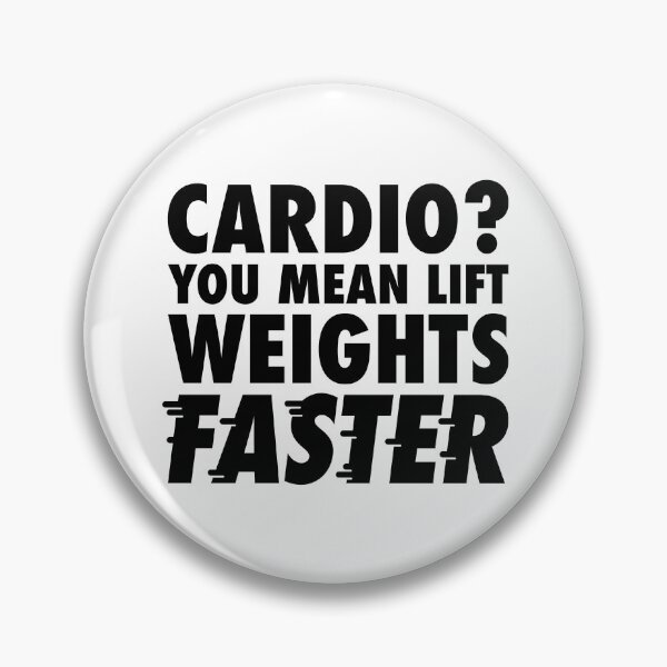 Item preview,  Cardio? You mean lift weights faster - gym humour  designed and sold by TeeMonsters.