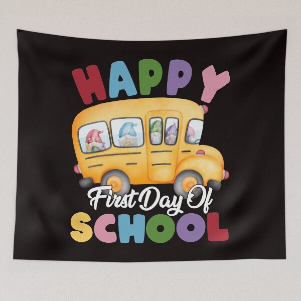 Item preview, Happy first day of school Gnome Bus Back To School designed and sold by Buyeseoshop.