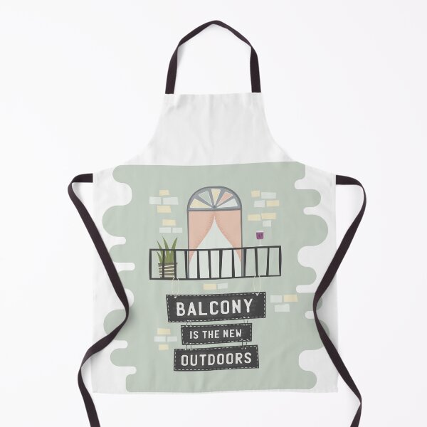 Item preview, Balcony Is The New Outdoors - Balcony Outdoor Retro designed and sold by TeeBeesDesign.