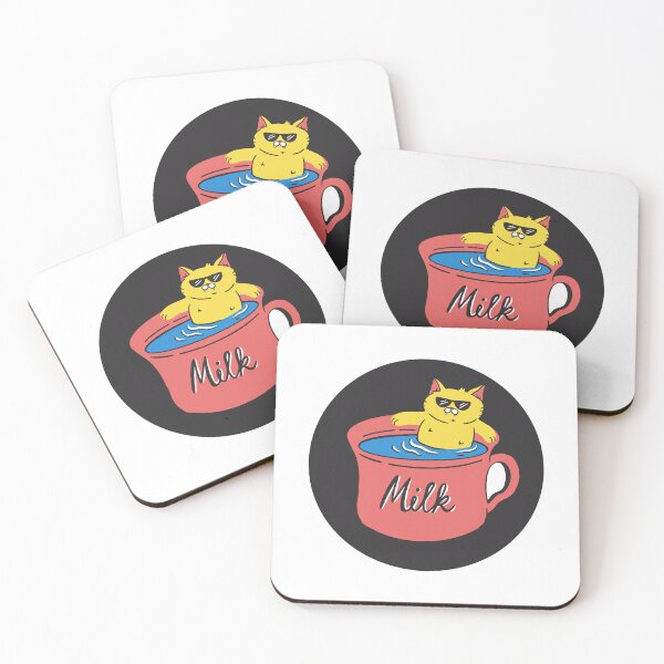 Item preview, Cat and Milk designed and sold by JequiPrint.