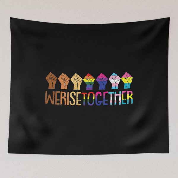Artikelvorschau, We Rise Together LGBTQ Pride Social Justice Equality Ally entworfen und verkauft von HaaChris-Artis.