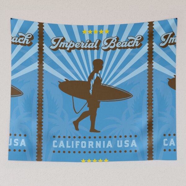 Item preview, Imperial Beach Retro Surfer designed and sold by LanikaiBeach.