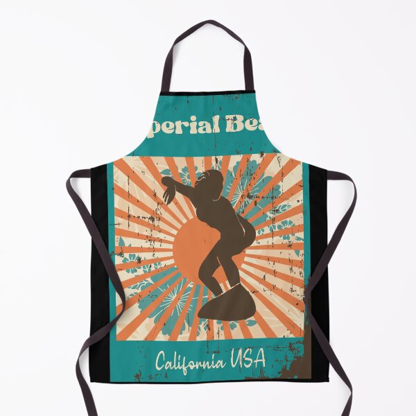Item preview, Imperial Beach Retro Surfer Girl designed and sold by LanikaiBeach.
