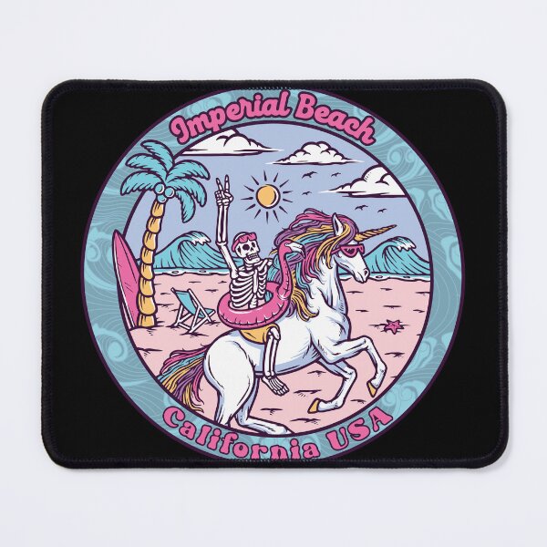 Item preview, Imperial Beach Skeleton Unicorn designed and sold by LanikaiBeach.