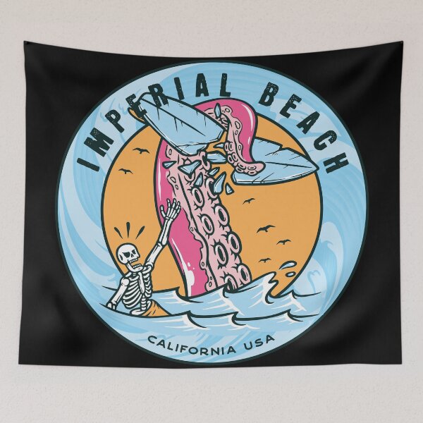 Item preview, Imperial Beach Tentacle Surfboard  designed and sold by LanikaiBeach.