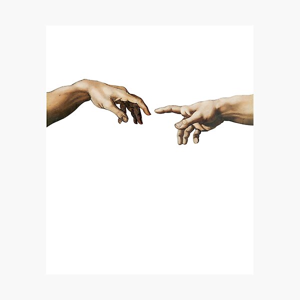 Creation of Adam Photographic Print