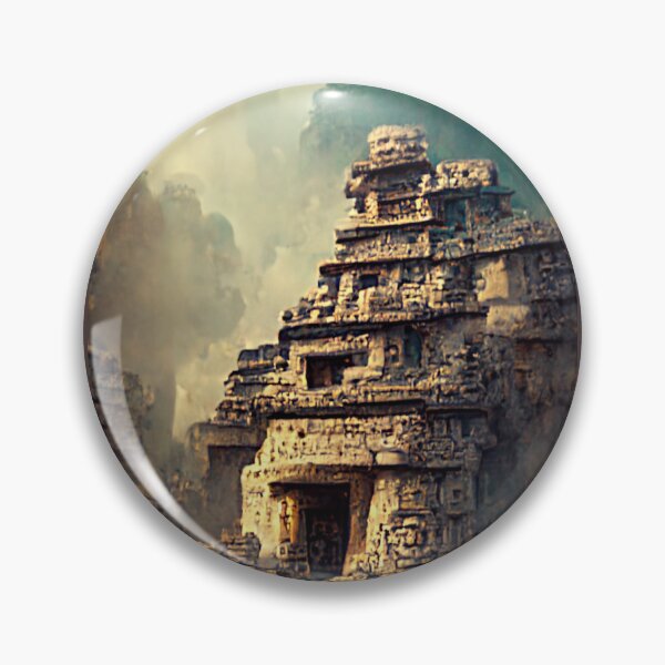 Item preview, Ancient Mayan-Inspired City Digital Painting designed and sold by RadicalWombat.