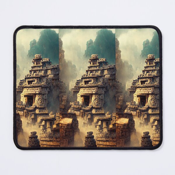 Item preview, Ancient Mayan-Inspired City Digital Painting designed and sold by RadicalWombat.