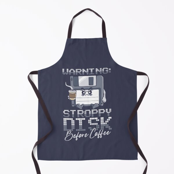Item preview, Stroppy Disk Before Coffee Funny Retro 90's Computing designed and sold by Nerd Shizzle.