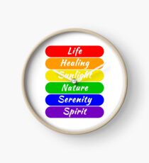 LGBT Flag Color Meanings Clock