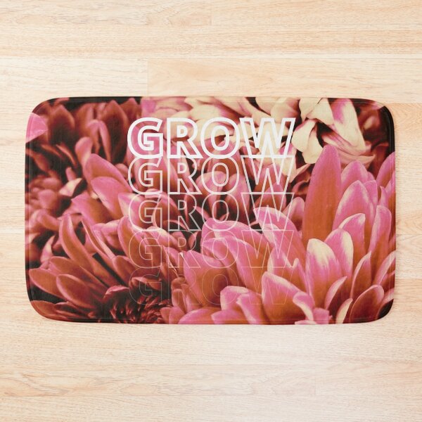 Item preview, GROW (above) - Frilly Pink Flowers designed and sold by AliceSLee.