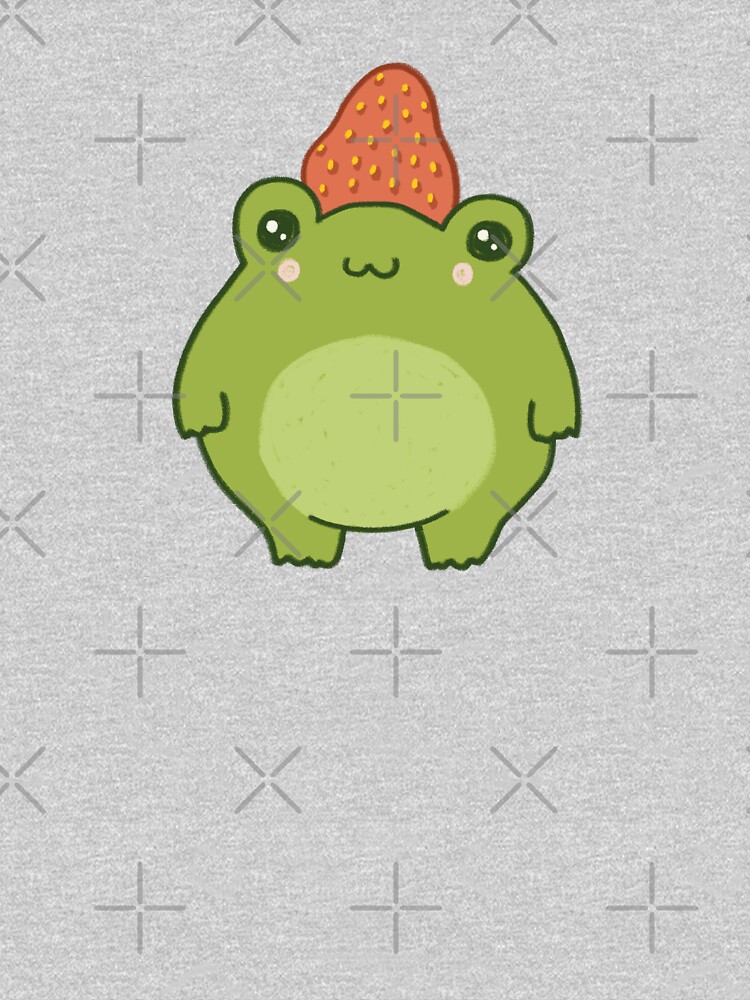 Strawberry Frog Pastel Kawaii Cottagecore Aesthetic T-shirt