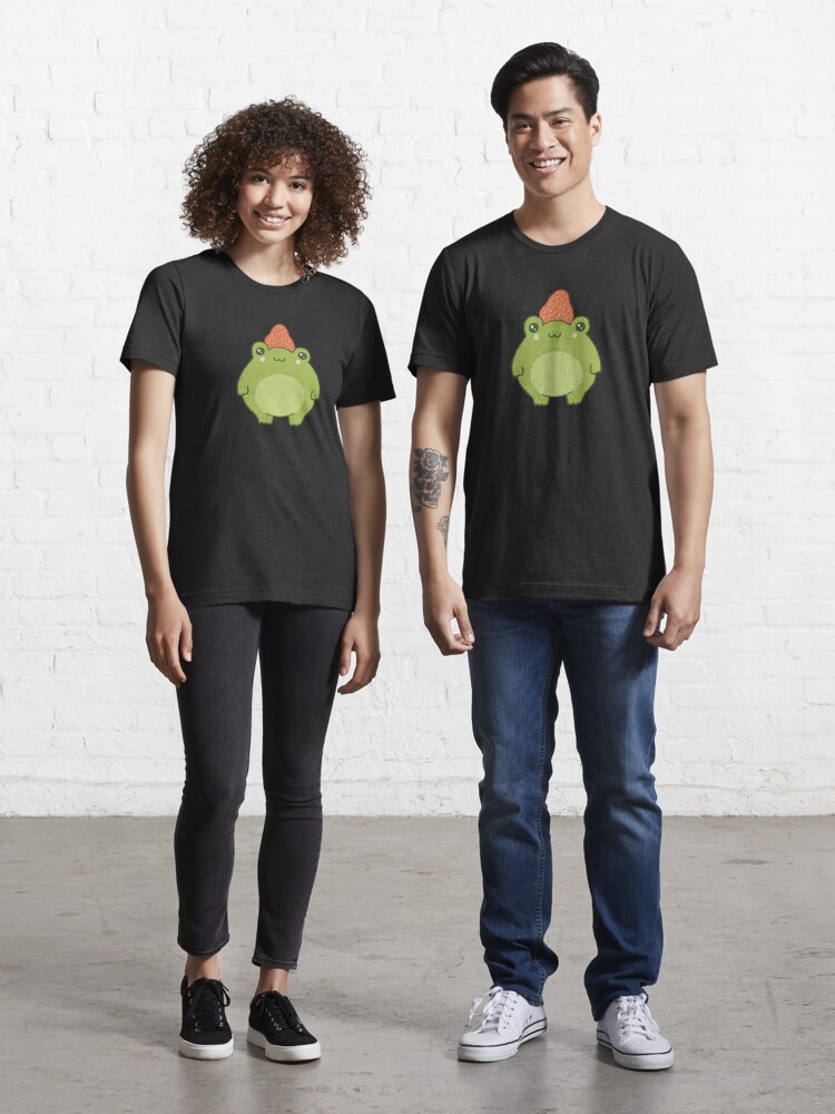 Strawberry Frog Pastel Kawaii Cottagecore Aesthetic T-shirt