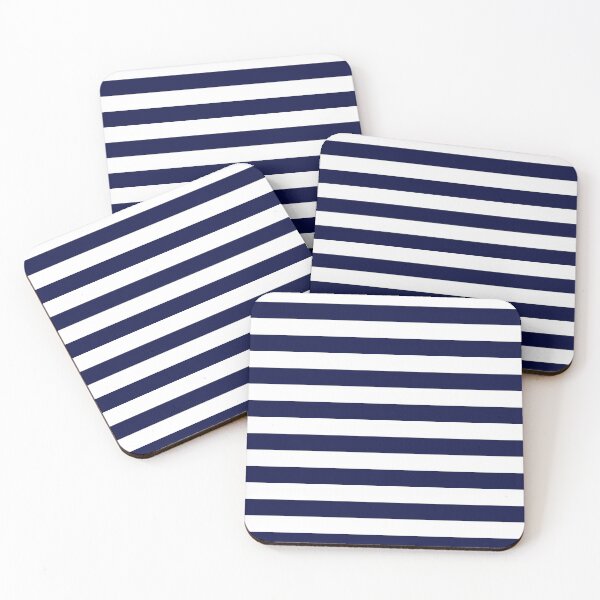 Item preview, Navy Blue Nautical Stripes designed and sold by newburyboutique.