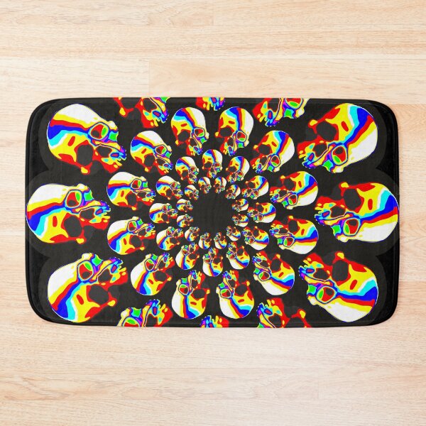 Item preview, fyah skull mandala designed and sold by silvercordchop.
