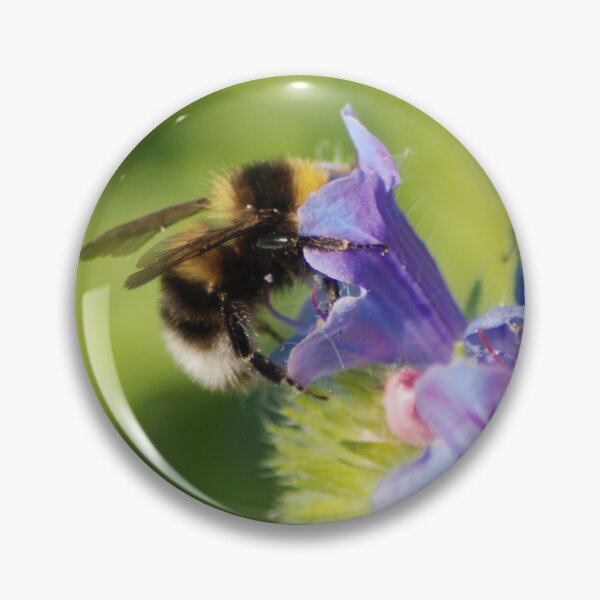 Item preview, Fluffy busy bumblebee on purple flower designed and sold by TavStone.