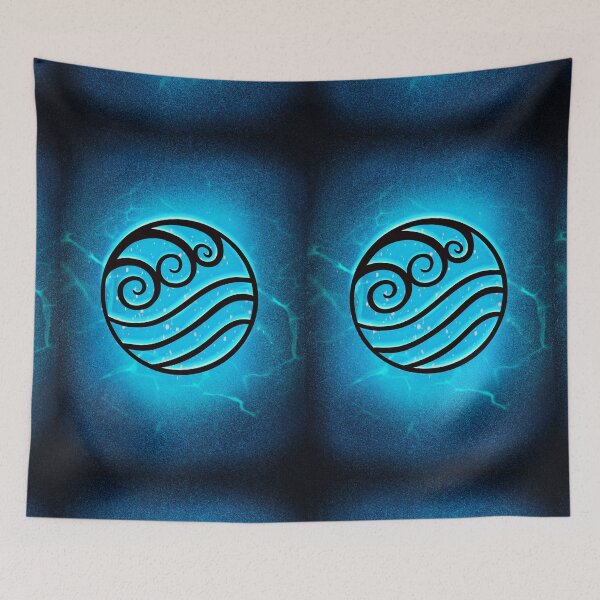 Item preview, Avatar The Last Airbender | Avatar water nation symbol | Avatar Aang | Avatar elements poster, print | Water logo | water element   designed and sold by Sharma-Jay-Art.