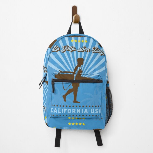 Item preview, La Jolla San Diego Retro Surfer designed and sold by LanikaiBeach.