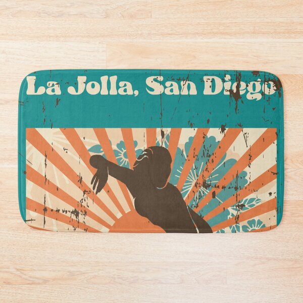 Item preview, La Jolla San Diego Retro Surfer Girl designed and sold by LanikaiBeach.