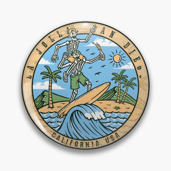 Item preview, La Jolla San Diego Skeleton Bros designed and sold by LanikaiBeach.