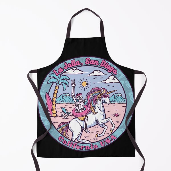 Item preview, La Jolla San Diego Skeleton Unicorn designed and sold by LanikaiBeach.