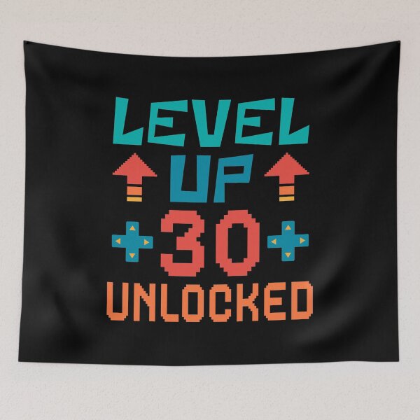 Item preview, Level Up, 30 Unlocked. Retro  designed and sold by ACC .