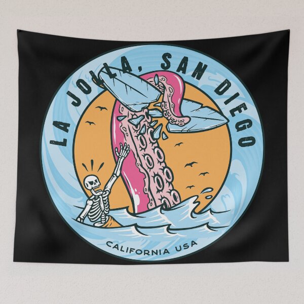 Item preview, La Jolla San Diego Tentacle Surfboard  designed and sold by LanikaiBeach.