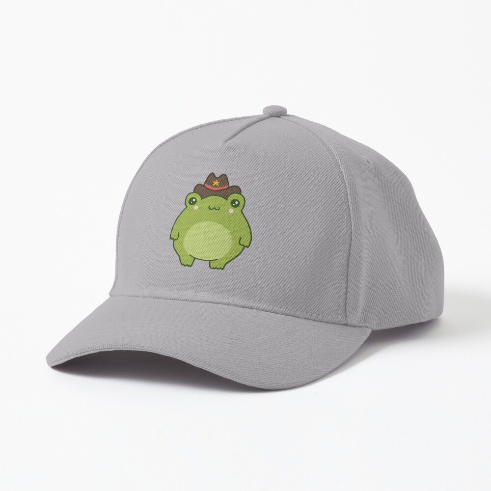 Cute Sheriff Frog with Cowboy Hat: Kawaii Cottagecore Aesthetic