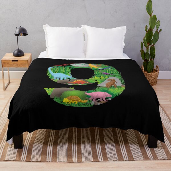 Item preview, Dinosaurs Jungle Scene ninth Birthday number nine designed and sold by CreativiTee4u.