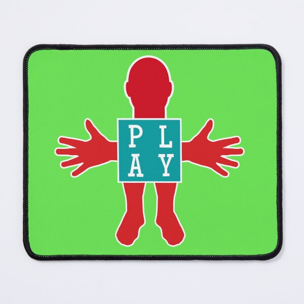Item preview, Human figure - PLAY - Red and blue colors - Slab font designed and sold by RainbowWordLand.