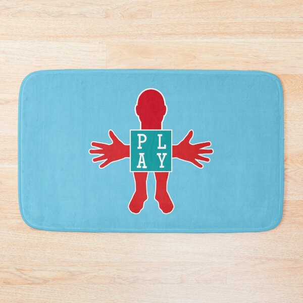 Item preview, Human figure - PLAY - Red and blue colors - Slab font designed and sold by RainbowWordLand.