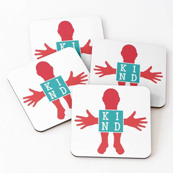 Item preview, Human figure - KIND - Red and blue colors - Slab font designed and sold by RainbowWordLand.