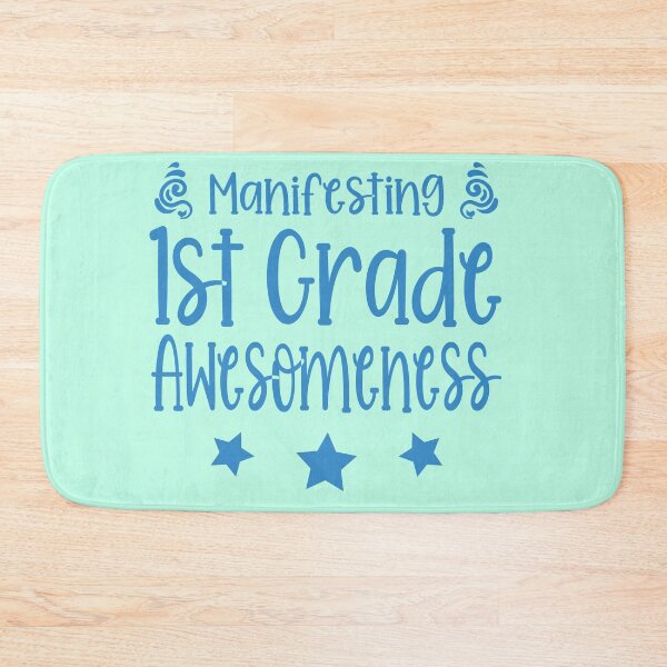 Item preview, First Grade Awesome Inspirational Teacher 1st Grade Future World Creators Blue Classroom Back to School First Day Awesomeness designed and sold by AstralRadiance.