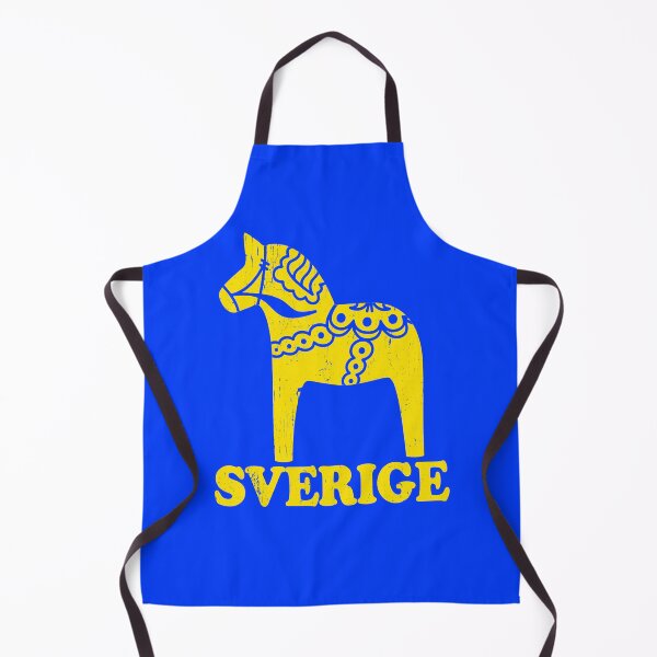 Item preview, Yellow Dala Horse Swedish Distressed Sweden Dalahost designed and sold by funnytshirtemp.