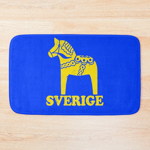 Item preview, Yellow Dala Horse Swedish Distressed Sweden Dalahost designed and sold by funnytshirtemp.