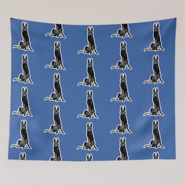 Item preview, Smooth Collie Sit! (Merle) designed and sold by EvLArt.