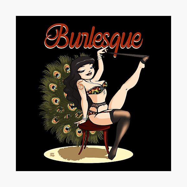BURLESQUE - Corset pin up girl Lili Marlene - Burlesque - Sticker