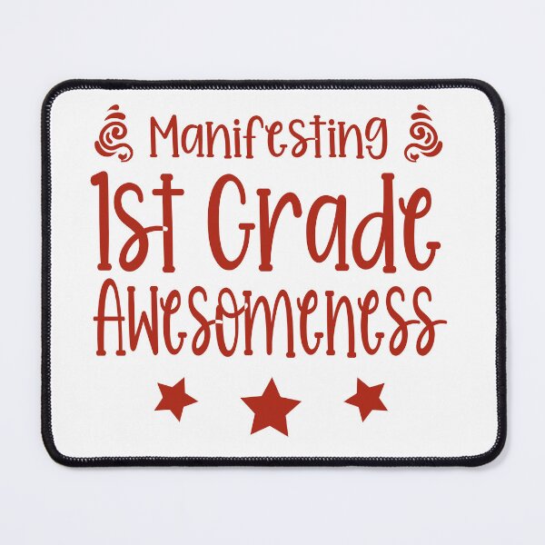 Item preview, First Grade Awesome Inspirational Teacher 1st Grade Future World Creators Red Classroom Back to School First Day Awesomeness designed and sold by AstralRadiance.