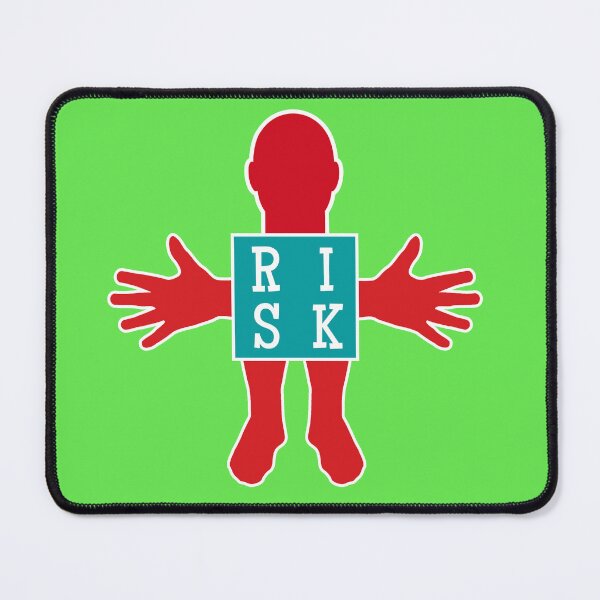 Item preview, Human figure - RISK - Red and blue colors - Slab font designed and sold by RainbowWordLand.