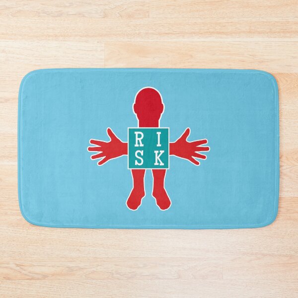 Item preview, Human figure - RISK - Red and blue colors - Slab font designed and sold by RainbowWordLand.