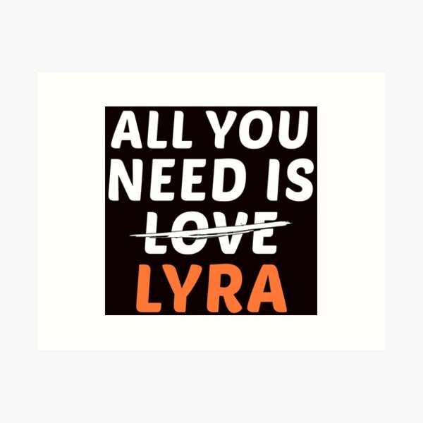 Item preview, All You Need Is Lyra Aerial Hoop, Funny Aerial  designed and sold by Aerial Addicts.