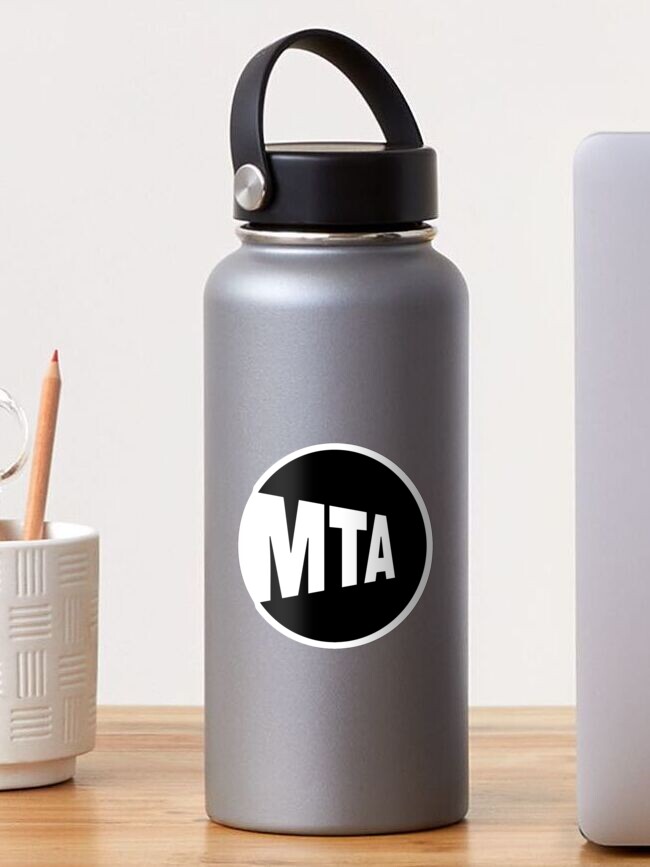 Thumbnail 1 of 3, Sticker, MTA - Black designed and sold by MTA-NY.