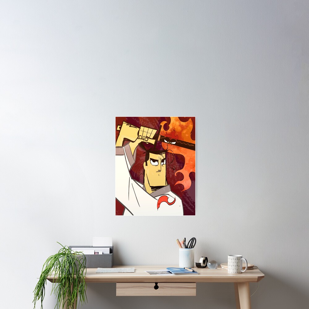 Samurai Jack Black Sword Poster