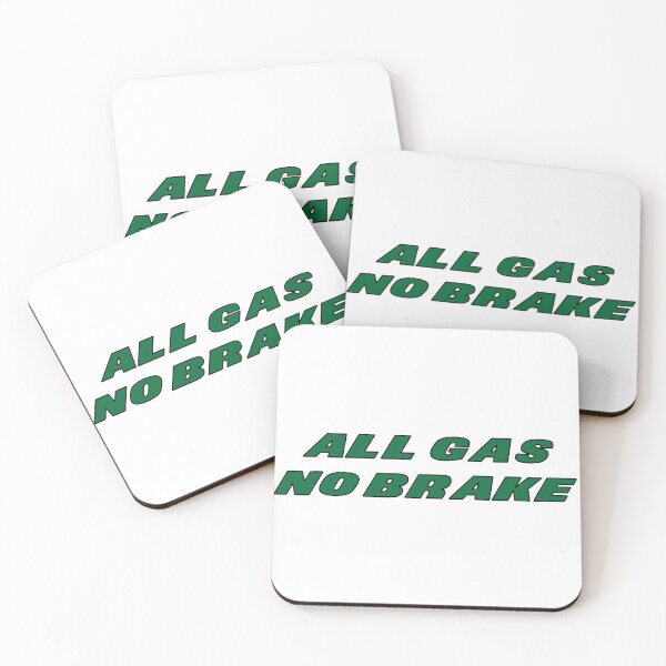 Item preview, Jets All Gas No Brake White designed and sold by Gang Green Gear.