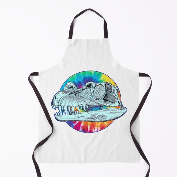 Item preview, Ceratosaurus Dinosaur Skull - Cool Hippie Tie Dye Version designed and sold by AlanPhotoArt.