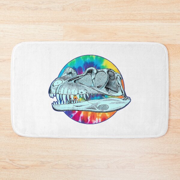 Item preview, Ceratosaurus Dinosaur Skull - Cool Hippie Tie Dye Version designed and sold by AlanPhotoArt.