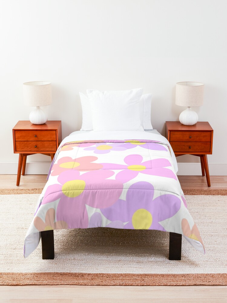 Discover Indie Kidcore Flower Print Quilt