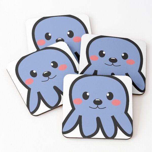 Item preview, octopus seal kawaii uwu designed and sold by uchix.