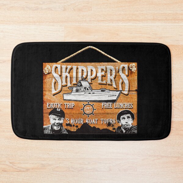 Item preview, Skipper Gilligan's Island Wooden Sign designed and sold by Alema Art.