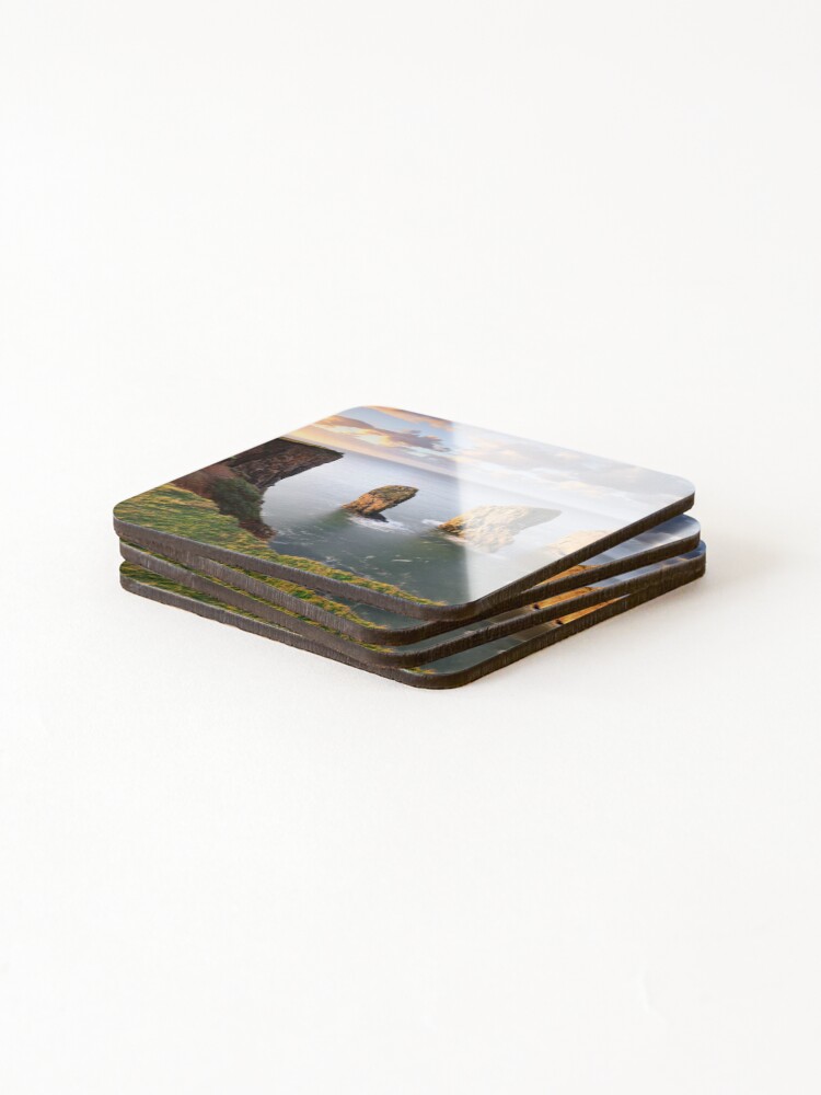 Thumbnail 4 of 5, Coasters (Set of 4), Cliff view (Stack Rocks) designed and sold by bitm2007.